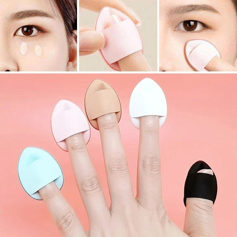 12pcs Mini Finger Powder Puff Set Air Cushion Sponge Concealer Foundation Makeup