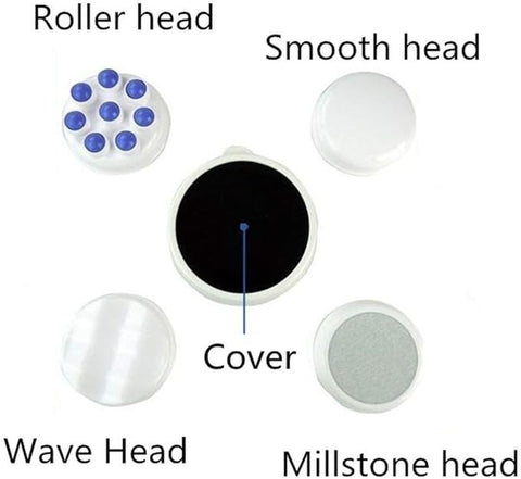 4 in 1 Relax &amp; Spin Tone Vibration Electric Massager | Electronic Relax &amp; Spin Body Massager With Different Heads ( Random Color )
