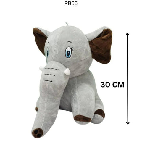 Adorable Sitting Baby Elephant Stuffed Toy – 30cm Soft Plush Animal Doll for Kids, Toddlers &amp; Babies – Cuddly Grey Elephant Toy with Floppy Ears – Perfect for Snuggling, Gifting &amp; Nursery Decor