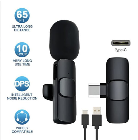 Deal pack of 2 - K8 Mic Collar Wireless Microphone &amp; M28 airbuds Tws Wireless Earbuds