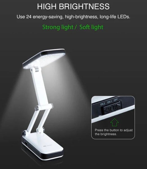 DP Led Light Rechargeable and Fashionable Folding Design SMD LED Desk Lamp Led Dual Purpose