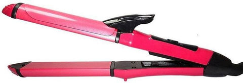 2-in-1 Nova Hair Straightener and Curler – Dual-Use Styling Tool with Quick Heat-Up Technology, Ceramic Plates for Smooth Straightening &amp; Effortless Curls Model-NH-2009 – Portable, Lightweight, Ideal for Home or Travel Use