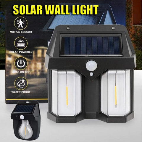 Deal pack of 2 - Solar Wall Lamp and Hand Pull Food Vegetable Chopper (Random color)