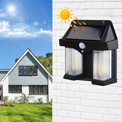 Deal pack of 2 - Solar Wall Lamp and Hand Pull Food Vegetable Chopper (Random color)