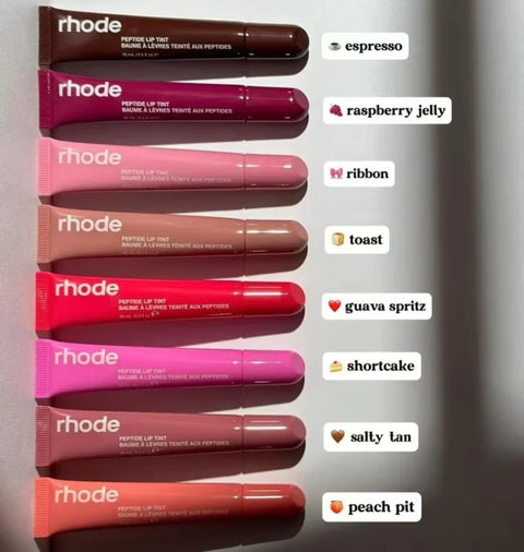 8 Colors Rhode Lip Care Series | Tinted Lip Balm | Lasting Moisturizing Blushes | Hydrated Lip Gel Oil | Pout Lips Long-acting Lip Treatment
