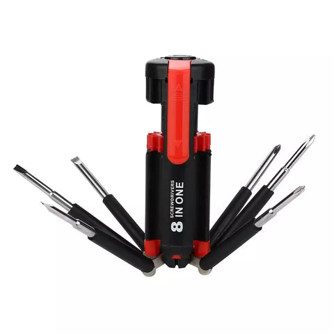 8 in 1 Screwdriver Multifunctional Repair Tools with torch