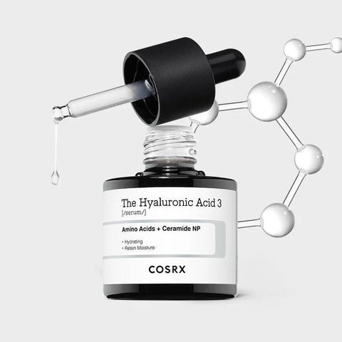 COSRX Pure Sodium Hyaluronic Acid 3% Serum, Hydration &amp; Moisture Boosting Facial Serum for Fine Lines &amp; Wrinkles, Plump &amp; Repair Dry Skin 20ml