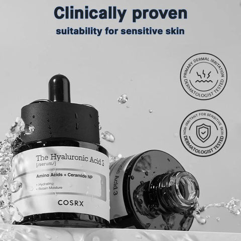 COSRX Pure Sodium Hyaluronic Acid 3% Serum, Hydration &amp; Moisture Boosting Facial Serum for Fine Lines &amp; Wrinkles, Plump &amp; Repair Dry Skin 20ml