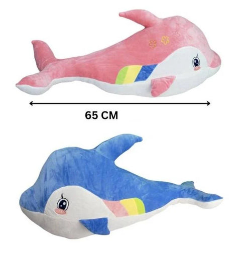 Chroma the Dolphin | Dolphin Doll Aquarium Animal Stuff Plush Toy  Sleeping Pillow - 65CM (Random color)