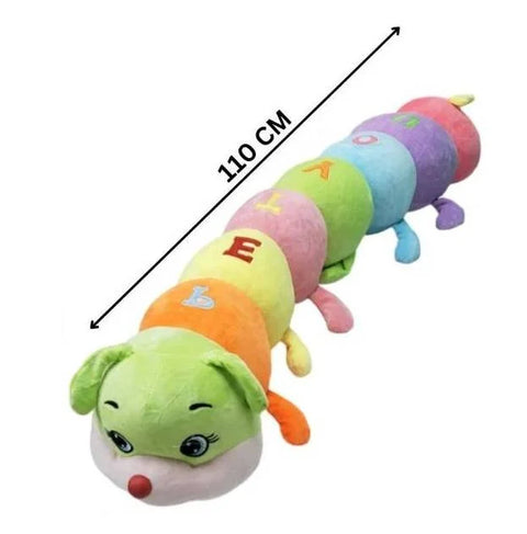 110 Cm - Caterpillar Figures Plush Toy - Stuffed Charm Caterpillar Pillow Toy | Colorful Figure Sleeping Plush Toy